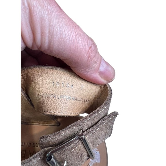 Barbara Barbieri Two Strap Rhinestones Flat Sandals US 7 Made in Italy - Picture 9 of 9